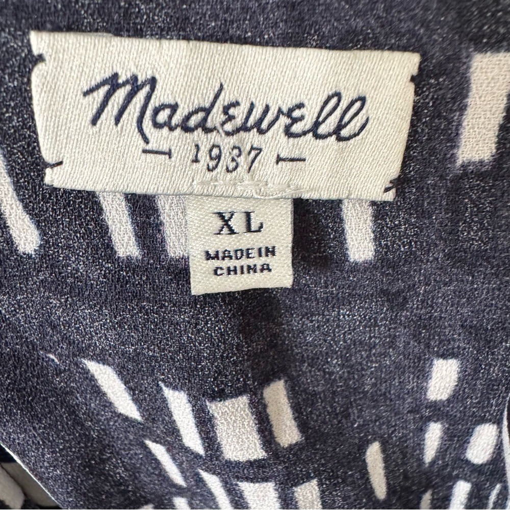 Madewell Women's Navy & White Jumpsuit Chic Classy - Picture 4 of 5